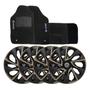 Imagem de Jogo de calotas esportivas ds4 15 gold + tapete bordado vw voyage g5 g6