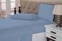 Imagem de Jogo de cama 4 peças veste cama box lençol 2,00x2,20 com elástico 1,88x1,38x0,30 de altura 2xfronhas (azul)