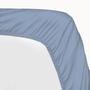 Imagem de Jogo de cama 4 peças veste cama box lençol 2,00x2,20 com elástico 1,88x1,38x0,30 de altura 2xfronhas (azul)