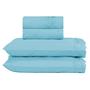 Imagem de Jogo de cama bordado inglês king - filtro dos sonhos azul claro