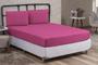 Imagem de Jogo de Cama Box Casal 03 Peças Liso com Elástico e Fronhas Cama Casal
