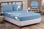 Imagem de Jogo de Cama Box Queen 03 Peças Liso com Elástico e Fronhas Cama Queen