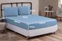 Imagem de Jogo de Cama Box Queen 03 Peças Liso com Elástico e Fronhas Cama Queen