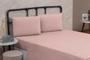 Imagem de Jogo de Cama Box Queen 04 Peças Liso com Elástico e Fronhas Cama Queen Size