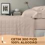 Imagem de Jogo de Cama Buddemeyer Damask Stripes King Size Cetim Percal 300 Fios 100% Algodão Fio Penteado