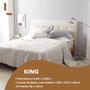 Imagem de Jogo de Cama Buddemeyer Damask Stripes King Size Cetim Percal 300 Fios 100% Algodão Fio Penteado