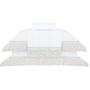 Imagem de Jogo de Cama Buddemeyer Eleonora 250 Fios 4 Pcs Queen Branco