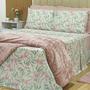 Imagem de Jogo de cama casal casual hds 180 estampado - botânico rosa