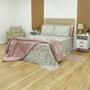 Imagem de Jogo de cama casal casual hds 180 estampado - botânico rosa