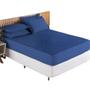 Imagem de Jogo De Cama Casal Kit Capa Matelado Acolchoado Elástico