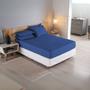 Imagem de Jogo De Cama Casal Kit Capa Matelado Acolchoado Elástico