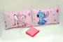 Imagem de Jogo De Cama Casal Padrão Com Elástico 3 Peças Stitch Rosa com Pink