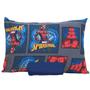 Imagem de Jogo De Cama Infantil Homem Aranha Solteiro Spider Man Bloco Azul Simples 2 Peças Malha Portallar