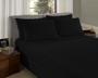 Imagem de Jogo de Cama King Size Malha Lisa Com elástico - Preto
