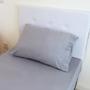 Imagem de Jogo de Cama Lençol Solteiro 2 Pçs 100% Algodão 400 Fios Ponto Palito