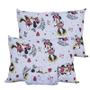 Imagem de Jogo de Cama Portallar Casal Malha Mista Estampado Disney Minnie Sparkly 3 Pçs Cinza