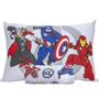 Imagem de Jogo de Cama Portallar Solteiro Malha Mista Joy Disney Marvel Assemble Avengers Shield 02 Pçs Cinza