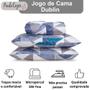 Imagem de Jogo de Cama Queen 03 Peças Micropercal de 300 Fios com Toque Extra Macio e Confortável - Dublin