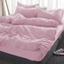 Imagem de Jogo De Cama Rosa Casal Queen 4 Pç Com Edredom 260X260Cm