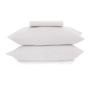 Imagem de Jogo de cama simples 2pc malha 100% algodao - branco 1,10x 2,03mx 30cm