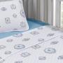 Imagem de Jogo de Cama Tecebem Malha Mini Cama(Montessoriana)George 3 Peças Azul