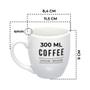 Imagem de Jogo De Caneca Porcelana 300ml Branca Com Bowl Tigela 440ml Para Cereal