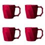Imagem de Jogo de Canecas Cerâmicas 4 peças Louça Café da Manha Cores Variadas