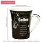 Imagem de Jogo de Canecas Porcelana Fina Coffee 330ml 4 peças Class Home