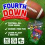 Imagem de Jogo de cartas Fourth Down Football Super Bowl para maiores de 7 a 5 jogadores