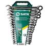 Imagem de Jogo de Chaves Combinada Catraca SATA 8 - 24MM 16 PCS ST08034L