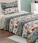 Imagem de Jogo De Colcha Evolution Patchwork Solteiro Camesa Azul