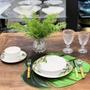 Imagem de Jogo de colheres de mesa em inox e plástico Lyor Bambu 19cm 6 peças
