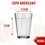 Imagem de Jogo de Copo Americano Clássico Cerveja Caldo Café 8 Peças