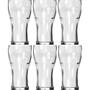 Imagem de Jogo de Copo Contour Coca-Cola Cristal 473ml Vidro 6 Pç - Nadir - Transparente