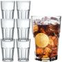 Imagem de Jogo De Copos 6un Drink Bebida 420ml Copo Vidro Transparente