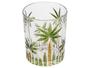 Imagem de Jogo de Copos de Cristal Verde 340ml 6 Peças Wolff Handpain Palm Tree