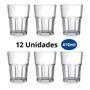 Imagem de Jogo De Copos De Vidro Suco Agua 410ml Lumina C/12uni Ad