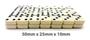 Imagem de Jogo de dominó de osso estojo com 28 peças,pontos pretos 5mm