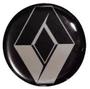 Imagem de Jogo De Emblema Adesivo Resinado Alto Relevo Renault Para Centro De Calota Roda 48mm Clio Logan Sandero