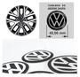 Imagem de Jogo de emblema resinado volkswagen preto 48mm