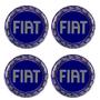 Imagem de Jogo de emblemas para calota resinado azul fiat 48mm