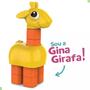 Imagem de Jogo de Encaixe Educativo Fofo Blocos Gina Girafa 8 Peças