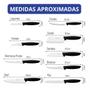 Imagem de Jogo de Facas Plenus Preto 9 Peças com cabo de Polipropileno Cozinha Lâminas em Aço Inox - Tramontina