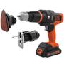 Imagem de Jogo de Ferramentas Comb Matrix IX Com 3CAB BIVOL Black&Decker MTX20K3B-BR