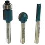 Imagem de Jogo de Fresas com Haste 1/4" Makita D-16461 com 3 Peças