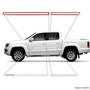 Imagem de Jogo De Friso Lateral Amarok 2010 A 2019 Branco Cristal Cor Original Grafia Dupla Face