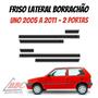 Imagem de Jogo De Friso Lateral Borrachão Friso Uno 2005 A 2011 / 2 Portas