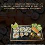 Imagem de Jogo de Jantar 4 Pessoas Comida Japonesa Prato Molheira Shoyu Melamina