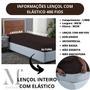 Imagem de Jogo de Lençol Cama Solteiro 400 Fios com Elástico 3 peças Toque Macio Lindo