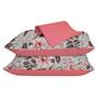 Imagem de Jogo De Lençol Casal 3 Pçs 100% Algodão Slim  Rosa Pink 138 x 188 x 30 cm